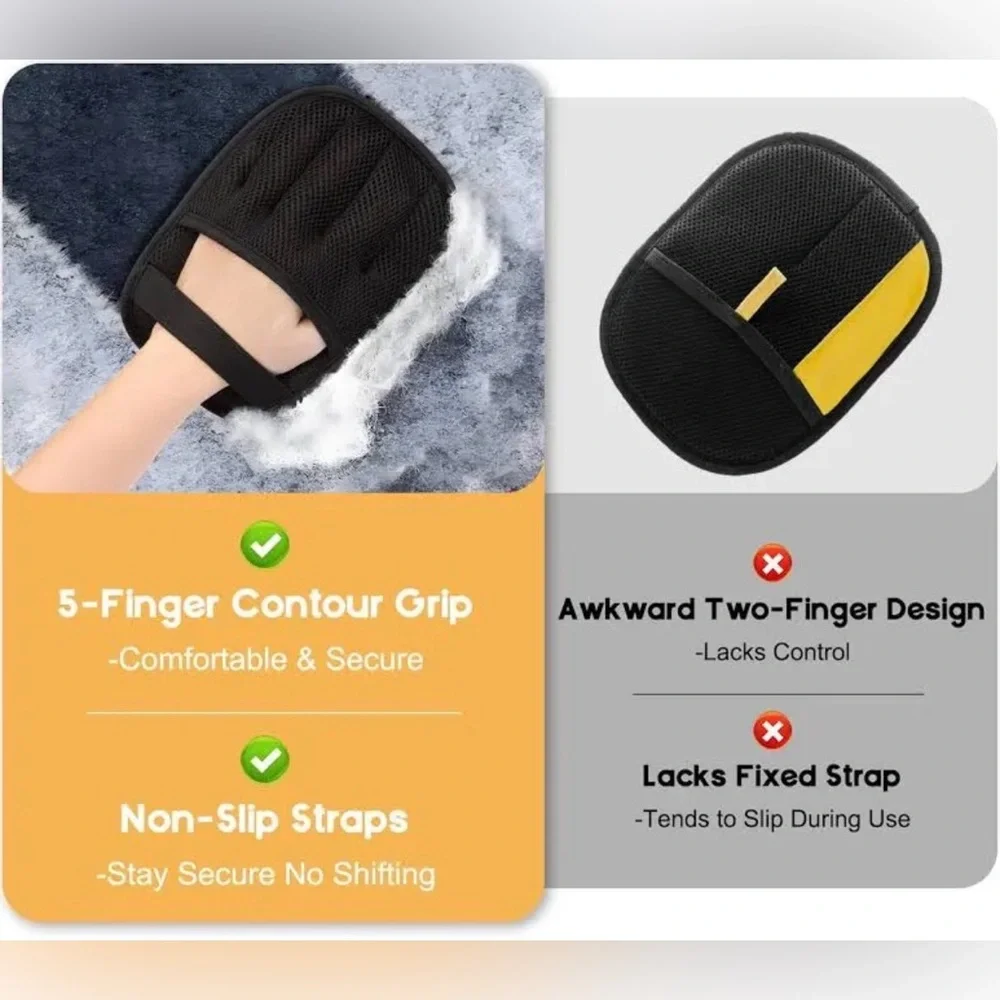 Pet Hair Remover Gloves for Cats & Dogs Efficient Grooming Gloves Brush Reusable